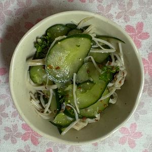 チョビの助の作ってみた!投稿(切って和えるだけ！さわやか副菜【きゅうりのマスタードマリネ】)