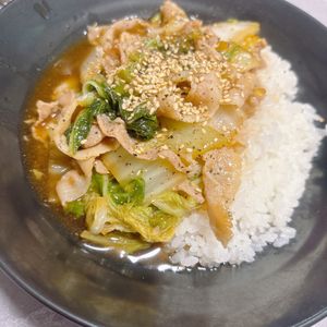 し☆の作ってみた!投稿(10分で完成！材料2つで作る【白菜と豚バラのとろみあんかけ】)