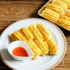 とうもろこしのから揚げ　スイートチリソース