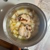【ホロッと鶏肉と白菜のピリ辛白湯うどん】の工程4
