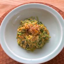 かぼちゃと豆苗の白和え