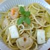 チョロリスの作ってみた!投稿(魚介とじゃがいものジェノベーゼパスタ)