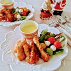 【鶏むね肉でざくざくクリスマスチキン】素敵なクリスマスを！☆