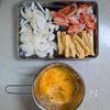 かにかま木の葉丼｜卵ふんわり半熟♪簡単10分あまから丼の工程1