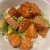 すみれの作ってみた!投稿(【5分でできる】ごま油香るサーモンポキ)