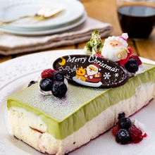 Xmasツリー風 ブルーベリーチーズテリーヌ