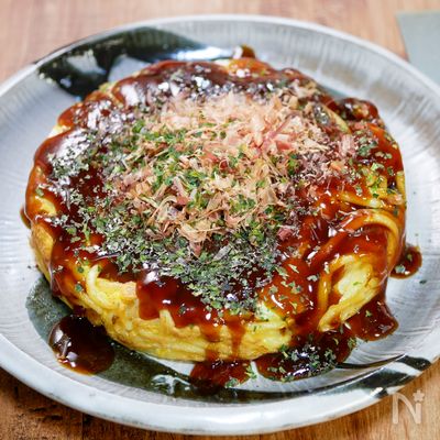 分厚い玉子モダン焼き作ってみた