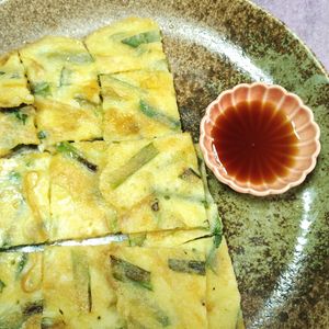 M＊Pの作ってみた!投稿(ヘルシー！豆腐のニラチヂミ)