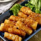 シャキシャキ！長芋の肉巻き照り焼き