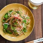 香味野菜とハムの旨辛春雨