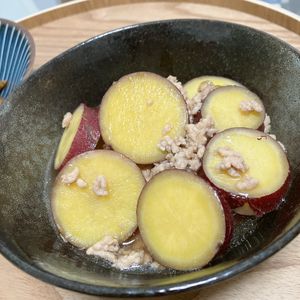 Natsukoの作ってみた!投稿(【さつまいものそぼろ煮】15分 とろみたっぷり腸活レシピ)