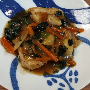 ゆの作ってみた!投稿(たらの中華風♡たっぷり野菜あんかけ【#とろみづけ不要】)