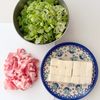 ［ネギだく肉豆腐］ネギの青い部分大量消費！麻婆豆腐風のおかずの工程1
