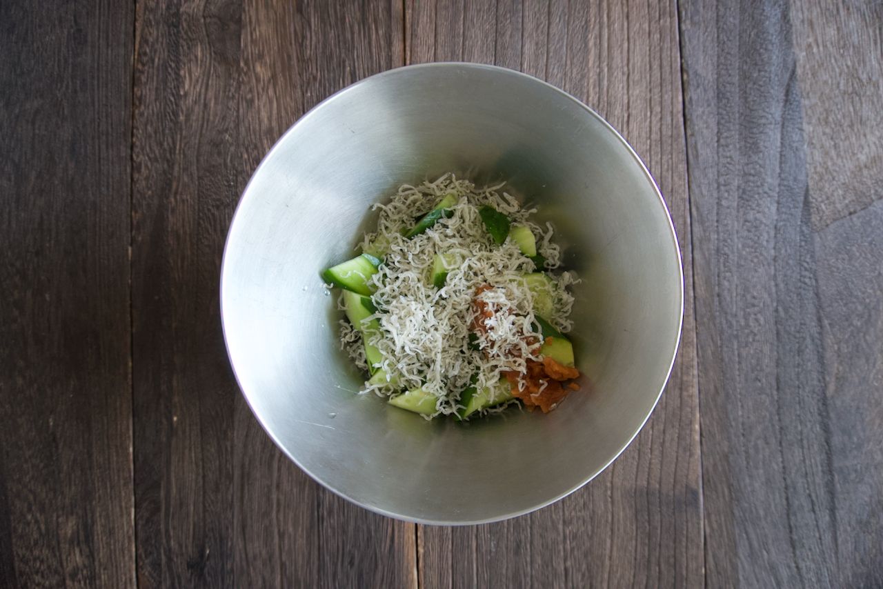 きゅうりとわかめの梅じゃこ和え】カルシウムプラス副菜 | レシピ