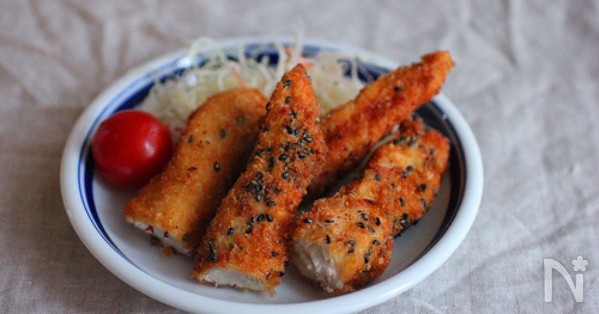 簡単おかず！鶏ゴマささみフライ