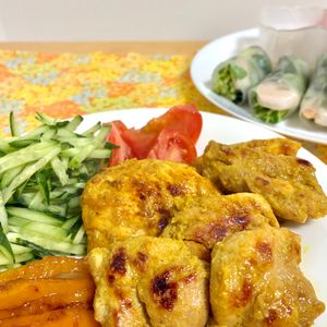 ゆゆの作ってみた!投稿(『タンドリーチキン』揉んで焼くだけ♪ご飯もお酒もすすむ♪)