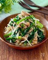 レンジで簡単♩小松菜ともやしのうまツナ和え