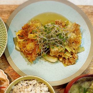 ゆきぼうの作ってみた!投稿(食べたら和風ロールキャベツ？鶏ひき肉ときゃべつのレンジ蒸し)