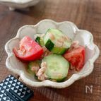 きゅうりとトマトのツナ酢
