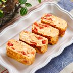 【トマトとチーズのだし巻き卵】和と洋の中間な味わい！