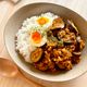 フライパン1つで簡単！お手軽♬ナスとひき肉のカレー･:*