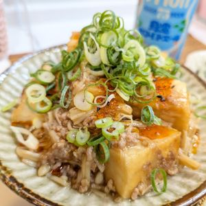 ふゆの作ってみた!投稿(【身体の中からあったまる♡】厚揚げとエノキのそぼろあんかけ)