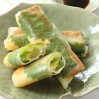 スライスチーズ、アボカド、大葉の春巻き