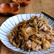 鶏肉入り塩こんバターきんぴら