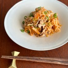 【切り干し大根入り豚キムチ】ヘルシーだけど食べ応えあり！