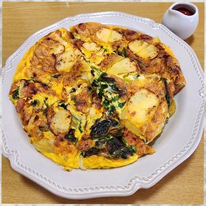 ナムディの作ってみた!投稿(ほうれん草たっぷり《スパニッシュオムレツ》)
