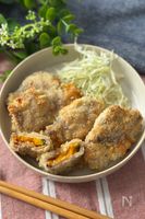 【揚げない】サクほく♡かぼちゃのチーズ肉巻きフライ