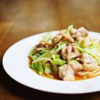 鶏肉とモヤシのオイスター炒め