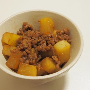 かのの作ってみた!投稿(【我が家自慢のごはん泥棒】豚ひき肉と大根こんにゃくの甘辛煮)