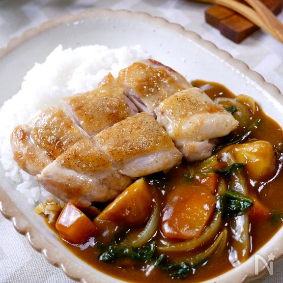 みんな大好き♡『野菜たっぷりパリパリチキンカレー』