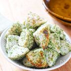 揚げずにカリほく♡【里芋ののり塩焼き】レンジで簡単＆時短◎