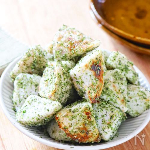 揚げずにカリほく♡【里芋ののり塩焼き】レンジで簡単&時短◎