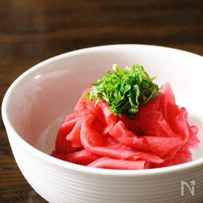 ＜袋でもむだけ！＞紅芯大根の甘酢漬け