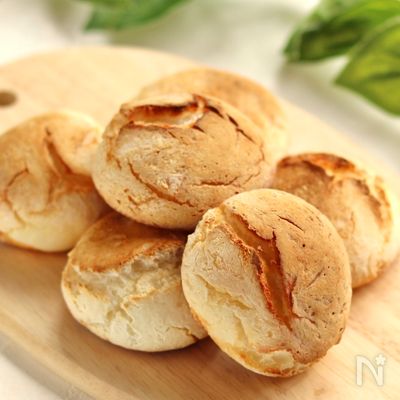 パリもち♡油不使用!ヨーグルトの米粉パン【トースターで即席】
