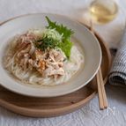 ささみの梅和えそうめん。