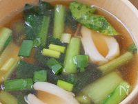 味付け3つだけ!<小松菜とちくわのスープ🐟>5分で完成🙌