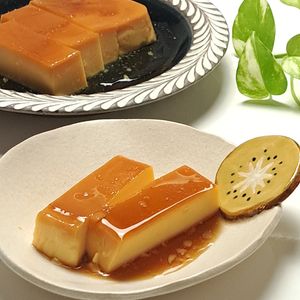 とのちゃまの作ってみた!投稿(フライパンで作る【固めのレトロ豆乳プリン】)