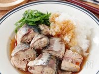 栄養満点おつまみ♪ピリ辛鯖おろしポン酢