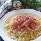 シンプルで美味しい！生ハムと長芋の冷製パスタ