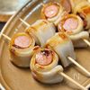 簡単おうち居酒屋おつまみ♪【ウインナーちくわ巻き串焼き】