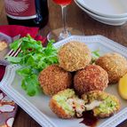 ふわとろ茄子のコロッケ・ポルペッティ（介護食）