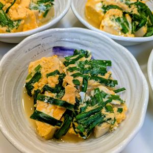 るるる♪の作ってみた!投稿(高野豆腐とニラの卵とじ)
