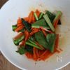 レンチン3分♪甘辛小松菜にんじんの工程1
