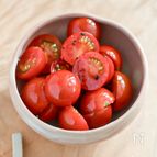 切って和えるだけ！ミニトマトのめんつゆマリネ