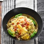 超節約だけど大満足♡ツナと白菜とふんわり卵のエスニック丼