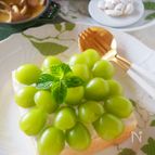ケーキのような贅沢トースト＊シャインマスカットのトースト♪
